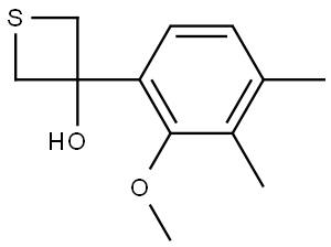 3-(2-Methoxy-3,4-dimethylphenyl)-3-thietanol Structure