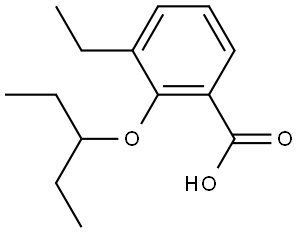 3-Ethyl-2-(1-ethylpropoxy)benzoic acid Structure