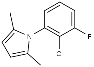 1-(2-Chloro-3-fluorophenyl)-2,5-dimethyl-1H-pyrrole Structure