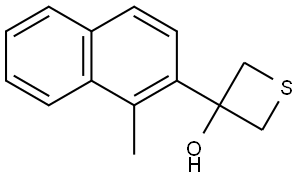 3-(1-Methyl-2-naphthalenyl)-3-thietanol Structure