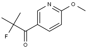 2-Fluoro-1-(6-methoxy-3-pyridinyl)-2-methyl-1-propanone Structure