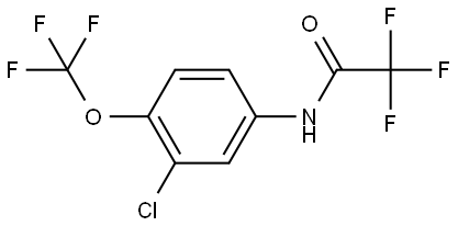 N-[3-Chloro-4-(trifluoromethoxy)phenyl]-2,2,2-trifluoroacetamide Structure