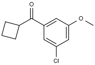 (3-Chloro-5-methoxyphenyl)cyclobutylmethanone Structure