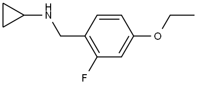 N-Cyclopropyl-4-ethoxy-2-fluorobenzenemethanamine 구조식 이미지