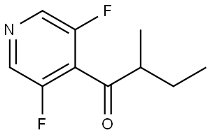 1-(3,5-Difluoro-4-pyridinyl)-2-methyl-1-butanone Structure