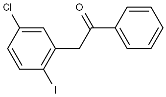 2-(5-chloro-2-iodophenyl)-1-phenylethan-1-one Structure