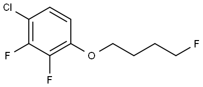 1-Chloro-2,3-difluoro-4-(4-fluorobutoxy)benzene Structure