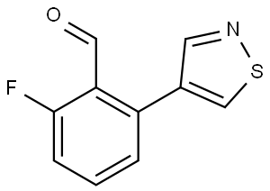 2-fluoro-6-(isothiazol-4-yl)benzaldehyde Structure