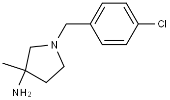 1-(4-chlorobenzyl)-3-methylpyrrolidin-3-amine Structure