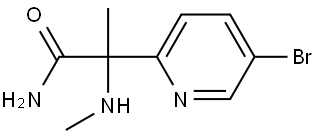 2-(5-bromopyridin-2-yl)-2-(methylamino)propanamide Structure