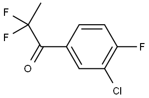 1-(3-Chloro-4-fluorophenyl)-2,2-difluoro-1-propanone Structure