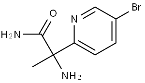 2-amino-2-(5-bromopyridin-2-yl)propanamide Structure