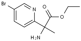 ethyl 2-amino-2-(5-bromopyridin-2-yl)propanoate Structure