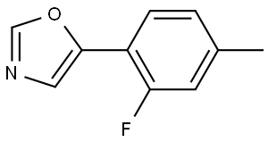 5-(2-Fluoro-4-methylphenyl)oxazole Structure