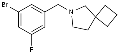 6-(3-bromo-5-fluorobenzyl)-6-azaspiro[3.4]octane Structure