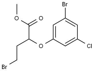 Methyl 4-bromo-2-(3-bromo-5-chlorophenoxy)butanoate Structure