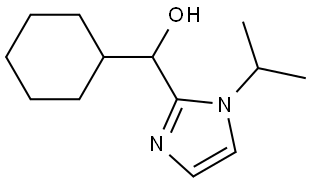 α-Cyclohexyl-1-(1-methylethyl)-1H-imidazole-2-methanol Structure