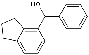 2,3-Dihydro-α-phenyl-1H-indene-4-methanol Structure