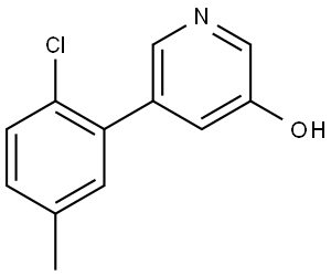 5-(2-Chloro-5-methylphenyl)-3-pyridinol Structure