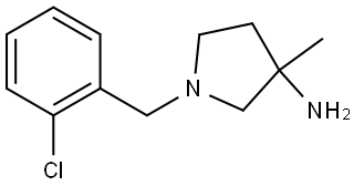 1-(2-chlorobenzyl)-3-methylpyrrolidin-3-amine Structure