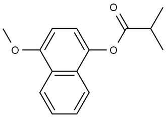 4-Methoxy-1-naphthalenyl 2-methylpropanoate Structure