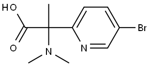 2-(5-bromopyridin-2-yl)-2-(dimethylamino)propanoic acid Structure