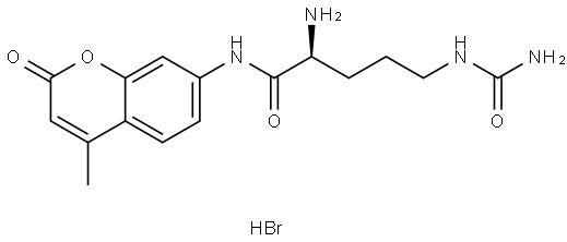 L-Citrulline 7-amido-4-methylcoumarin hydrobromide Structure