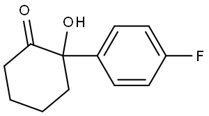 2-(4-fluorophenyl)-2-hydroxycyclohexan-1-one Structure