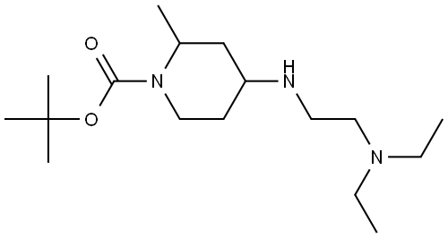 tert-butyl 4-((2-(diethylamino)ethyl)amino)-2-methylpiperidine-1-carboxylate Structure