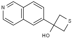 3-(6-Isoquinolinyl)-3-thietanol Structure