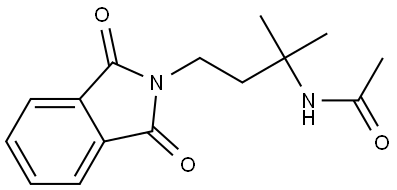 N-(4-(1,3-dioxoisoindolin-2-yl)-2-methylbutan-2-yl)acetamide Structure