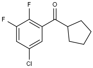 (5-Chloro-2,3-difluorophenyl)cyclopentylmethanone Structure