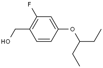 4-(1-Ethylpropoxy)-2-fluorobenzenemethanol Structure