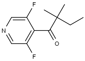 1-(3,5-Difluoro-4-pyridinyl)-2,2-dimethyl-1-butanone Structure