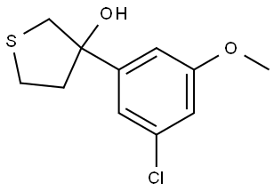 3-(3-Chloro-5-methoxyphenyl)tetrahydrothiophene-3-ol Structure