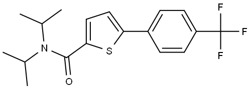 N,N-Bis(1-methylethyl)-5-[4-(trifluoromethyl)phenyl]-2-thiophenecarboxamide Structure