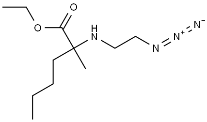 ethyl 2-((2-azidoethyl)amino)-2-methylhexanoate 구조식 이미지