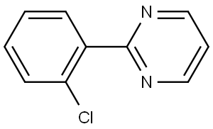 Pyrimidine, 2-(2-chlorophenyl)- Structure