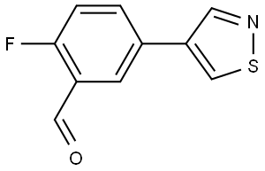 2-fluoro-5-(isothiazol-4-yl)benzaldehyde Structure