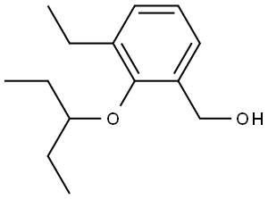 3-Ethyl-2-(1-ethylpropoxy)benzenemethanol Structure