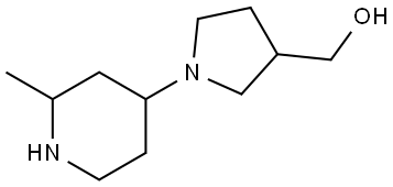 (1-(2-methylpiperidin-4-yl)pyrrolidin-3-yl)methanol Structure