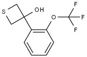 3-[2-(Trifluoromethoxy)phenyl]-3-thietanol Structure