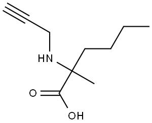 2-methyl-2-(prop-2-yn-1-ylamino)hexanoic acid Structure