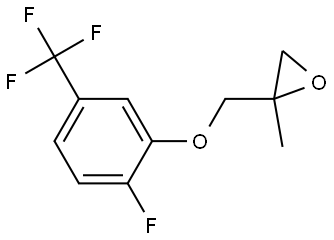 2-[[2-Fluoro-5-(trifluoromethyl)phenoxy]methyl]-2-methyloxirane Structure