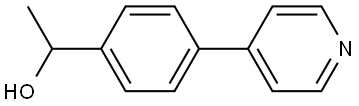 1-(4-(pyridin-4-yl)phenyl)ethan-1-ol Structure