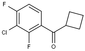 (3-Chloro-2,4-difluorophenyl)cyclobutylmethanone Structure