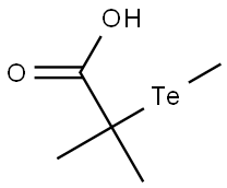 Propanoic acid, 2-methyl-2-(methyltelluro)- Structure