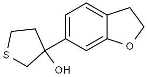 3-(2,3-Dihydro-6-benzofuranyl)tetrahydrothiophene-3-ol Structure