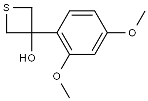 3-(2,4-Dimethoxyphenyl)-3-thietanol Structure