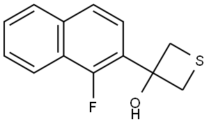 3-(1-Fluoro-2-naphthalenyl)-3-thietanol Structure